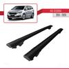 apline Compatible with Kia Sedona 3 (YP) 2015-2020 Hook Model Car Roof Rack Cross Bar Black Aluminium 2 Bars view 4