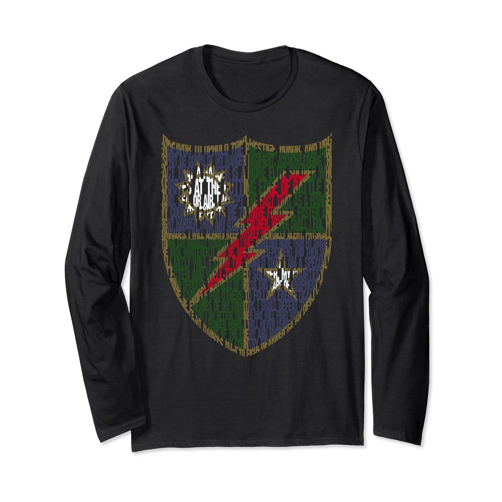 American Marauder: 75th Ranger Regiment Ranger Creed Long Sleeve T-Shirt