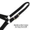 Reinsman Classic Nylon Halter (9709) | Durable Double-Ply 1-Inch Nylon Halter with Adjustable Buckle at Crown & Resistant Hardware | Horse Tack for Everyday Riding, Black, Small Horse view 2