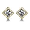 UNY JEWEL Jewelry Two Tone Twisted Wire Cable Designer Inspired Women Small Post Earring Christmas Valentine Gifts view 1