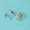 UNY JEWEL Jewelry Two Tone Twisted Wire Cable Designer Inspired Women Small Post Earring Christmas Valentine Gifts view 3