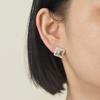 UNY JEWEL Jewelry Two Tone Twisted Wire Cable Designer Inspired Women Small Post Earring Christmas Valentine Gifts view 4