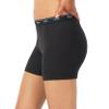Hanes Women's Originals Mid-Thigh Boxer Brief Pack, Stretch Cotton Panties, Assorted, 4-Pack view 3