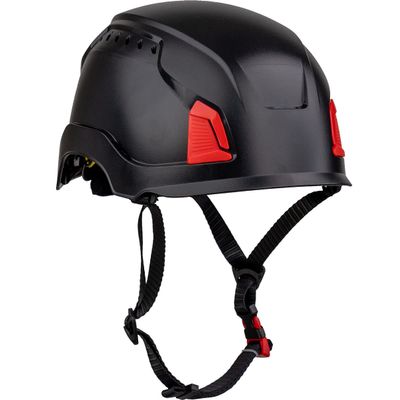 PIP Traverse Vented, Industrial Climbing Helmet with MIPS Technology, ABS Shell, EPS Foam Impact Liner, HDPE Suspension, 4-Point Chin Strap, ANSI II, Black (280-HP1491RVM-11)