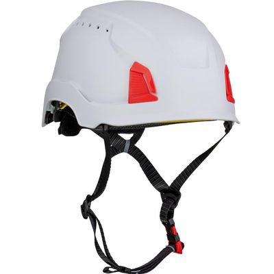 PIP Traverse Vented, Industrial Climbing Helmet with MIPS Technology, ABS Shell, EPS Foam Impact Liner, HDPE Suspension, 4-Point Chin Strap, ANSI II, White (280-HP1491RVM-01)