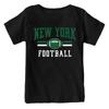 New York Football Retro Team Kid's Fan T-Shirt (Black Shirt, YXS) view 1