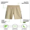 RBX Boys Athletic Shorts - Breathable Woven Boys Basketball Shorts with Pockets Lightweight Youth Kids Gym Activewear, Size 18-20, Sand view 2