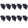Anderson's School Spirit Shakers, Cheerleader Pom Poms, Sports Fan Gear, Football Accessories, Homecoming, Black Metallic, 20 Count view 2
