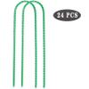 10"x2" Trampolines Wind Stakes Green Heavy Duty U Shape Steel Garden Stakes Ground Anchors with Sharp End for Camping Tent, Garden Staples, Trampoline Pins (24) view 2