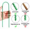 10"x2" Trampolines Wind Stakes Green Heavy Duty U Shape Steel Garden Stakes Ground Anchors with Sharp End for Camping Tent, Garden Staples, Trampoline Pins (24) view 3