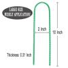 10"x2" Trampolines Wind Stakes Green Heavy Duty U Shape Steel Garden Stakes Ground Anchors with Sharp End for Camping Tent, Garden Staples, Trampoline Pins (24) view 4