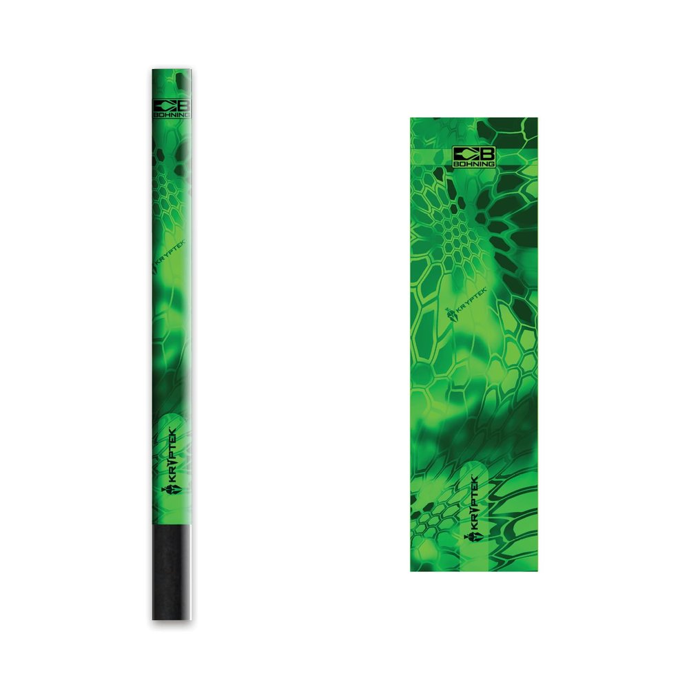 Bohning 4" Kryptek Arrow Wraps, Small, Kryptek Neon Green