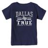 Vintage Dallas Kids Tshirt for Football Fans (Navy Shirt, YXL) view 1