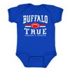 Buffalo Retro Team Kid's Bodysuit for Football Fans (Royal, 24M)