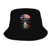 American Grown with Irish Roots Bucket Hat Unisex Cotton Four Seasons Travel Bucket Beach Sun Hat Outdoor Cap Short Brim Visor Cotton Bucket Fashion Fisherman's Hat view 1