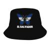 El Salvador Flag Butterfly Bucket Hat Unisex Cotton Four Seasons Travel Bucket Beach Sun Hat Outdoor Cap Short Brim Visor Cotton Bucket Fashion Fisherman's Hat view 1
