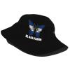 El Salvador Flag Butterfly Bucket Hat Unisex Cotton Four Seasons Travel Bucket Beach Sun Hat Outdoor Cap Short Brim Visor Cotton Bucket Fashion Fisherman's Hat view 2