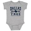 Vintage Dallas Baby Bodysuit for Football Fans (Sport Grey, 24M) view 1