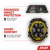 PIP Traverse Non-Vented, Industrial Climbing Helmet with MIPS Technology, ABS Shell, EPS Foam Impact Liner, HDPE Suspension, 4-Point Chin Strap, ANSI II, White (280-HP1491RM-01) view 4