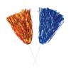 Anderson's Premium Metallic Orange and Royal Blue Foil School Spirit Shakers Cheerleader Pom Poms Sports Football Basketball Homecoming Squad Team Party Dance Club Performance Celebration Pack of 50 view 1