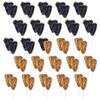Anderson's School Spirit Shakers, Cheerleader Pom Poms, Sports Fan Gear, Football Accessories, Homecoming, Black and Gold , Gold & Black, 50 Count view 2