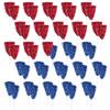 Anderson's School Spirit Shakers, Cheerleader Pom Poms, Sports Fan Gear, Football Accessories, Homecoming, Red and Royal , Red & Royal Blue, 50 Count view 2