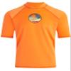 Kanu Surf Mens Fiji UPF 50+ Short Sleeve Sun Protective Rashguard Swim Rash Guard Shirt, Vibrations Orange, X-Large US view 1