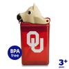 FUNTOPS Reusable Water Bottle | Officially Licensed NCAA Sports Bottle | BPA Free | Dishwasher Safe | Boomer & Sooner Mascot | 8 oz Drink in the Box - The University of Oklahoma view 3