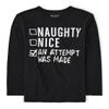 The Children's Place Boys' Long Sleeve Christmas Graphic T-Shirt, Nice List, 2X-Large view 1