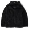 The Children's Place Girls' Sherpa Hooded Coat Winter and Fall Outerwear Jacket, Cat, X-Small view 1
