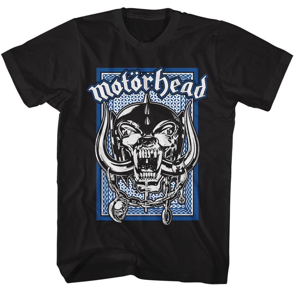 American Classics Motorhead Snaggletooth Blue Frame T Shirt Black 4XLT
