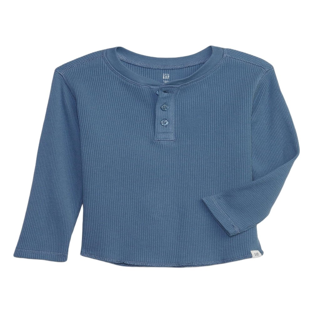 GAP Baby Boys Thermal Long Sleeve Bainbridge Blue 3-6M