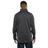 Vantage Apparel Men's Collegiate Full Zip Soft Shell Micro Fleece Jacket, North Carolina State Wolfpack, Dark Gray, Large view 2