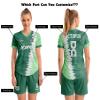 ORKY Custom Soccer Jersey, Women Futbol Shirt Short Set, Personalize Name Team Sport Uniform(Green L) view 4