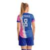 ORKY Custom Soccer Jersey, Women Futbol Shirt Short Set, Personalize Name Team Sport Uniform(Blue L) view 2
