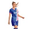 ORKY Custom Soccer Jersey, Women Futbol Shirt Short Set, Personalize Name Team Sport Uniform(Blue L) view 3