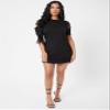 ODOCA Dresses for Women Ripped Detail Solid Dress (Color : Black, Size : X-Small) view 3