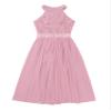 Manyakai Kids Girls Sleeveless Floral Lace Shiny Rhinestone Maxi Dress Dance Birthday Party Bridesmaid Gown Pink 6 Years view 4