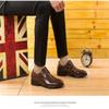 Men's Formal Oxford Comfortable Dress Shoes - Business Wingtip Lace Up Leather Shoes with Classic and Modern Designs (Tilden Cap Brown,6.5) view 2