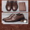 Men's Formal Oxford Comfortable Dress Shoes - Business Wingtip Lace Up Leather Shoes with Classic and Modern Designs (Tilden Cap Brown,6.5) view 4