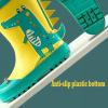 Children's Rain Shoes Boys and Girls Water Shoes Baby Rain Boots Water Boots in Large and Small Shoes for Teen Girls (Blue, 13 Little Child) view 2