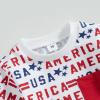 BeQeuewll 4th of July Baby Boys Outfit American Flag USA Letter Print Shirt and Shorts Set Summer Toddler Infant Boy Clothes (#11 Full USA Letter-Red, 0-6 Months) view 3