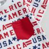 BeQeuewll 4th of July Baby Boys Outfit American Flag USA Letter Print Shirt and Shorts Set Summer Toddler Infant Boy Clothes (#11 Full USA Letter-Red, 0-6 Months) view 4