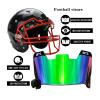 GIKYTEC Football Visor Football Helmet Visor Scratch Resistant UV Block Facial Protection Visor for Youth & Adult (revo-Green) view 2