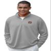 Vantage Apparel Men's Collegiate Micro Mesh Performance Gray 1/4 Zip Pullover, Auburn Tigers, Gray, Medium view 1