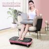 HAIZON Vibration Plate Exercise Machine Whole Body Workout Machine Vibration Fitness Platform Machine Home Training Equipment with Resistance Bands, Remote Control view 2