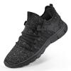 AOE Womens Walking Running Shoes Ultra Lightweight Breathable Mesh Tennis Shoes Non Slip Athletic Workout Gym Sneakers Starry Black 7women / 6men view 1
