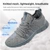 AOE Womens Walking Running Shoes Ultra Lightweight Breathable Mesh Tennis Shoes Non Slip Athletic Workout Gym Sneakers Starry Gray 8women / 7men view 2