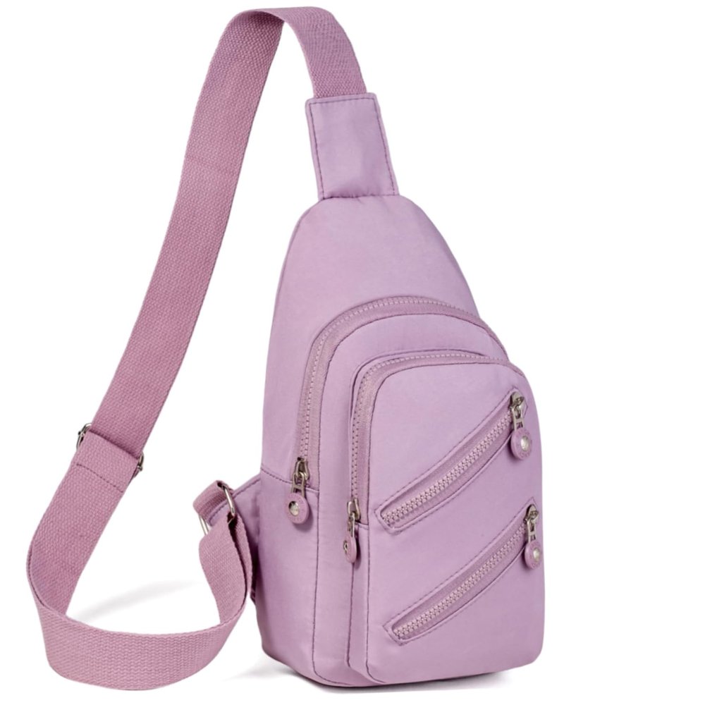 Banelu Small Sling Backpack Crossbody Bags for Women, Small Sling Bag Cross Body Bag Crossbody Purses - Lilac