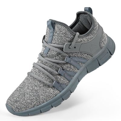 AOE Womens Walking Running Shoes Ultra Lightweight Breathable Mesh Tennis Shoes Non Slip Athletic Workout Gym Sneakers Starry Gray 4.5women / 3.5men